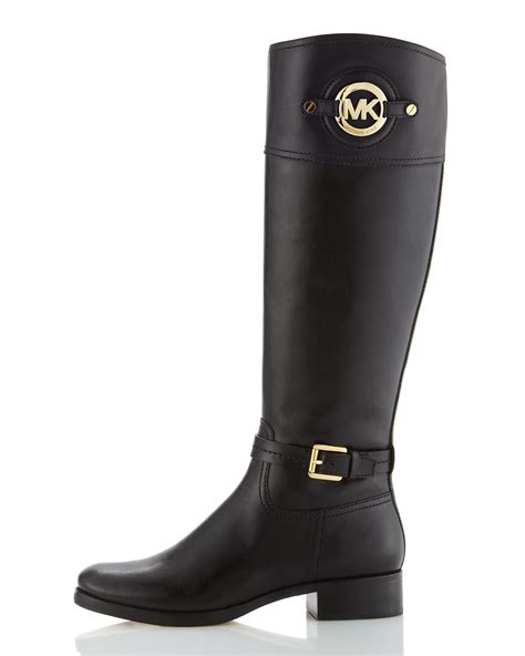 michael kors black and white boots|michael kors aftershave boots.